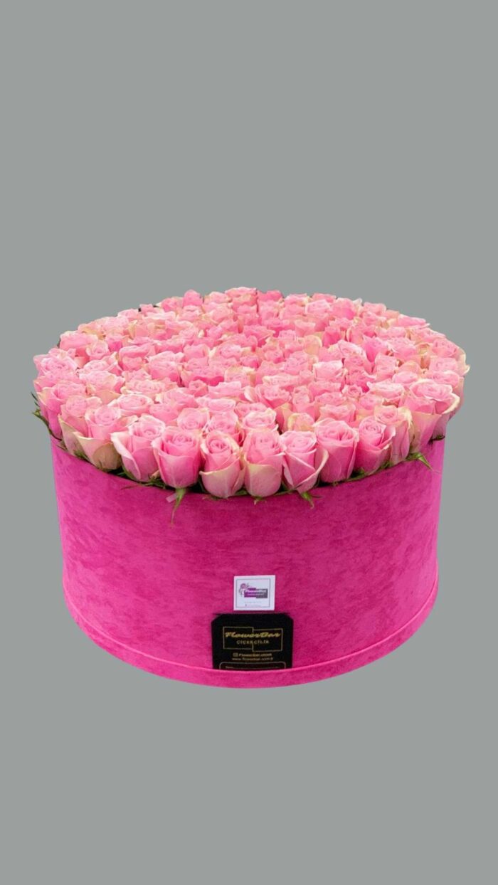 101 adet pembe gül